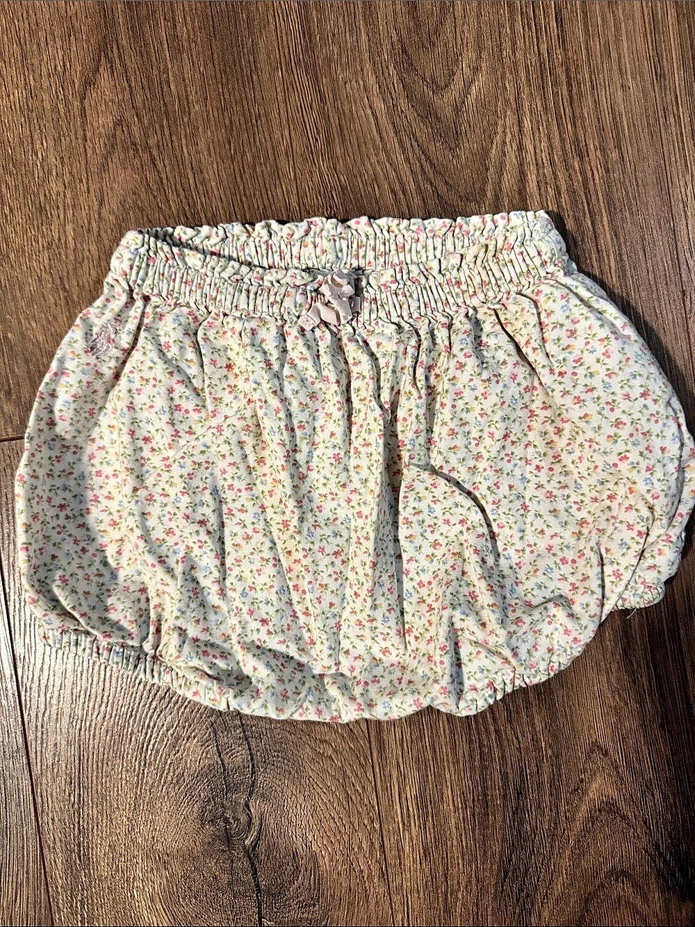 Ralph Lauren Floral Bloomers Cream & Pink Girls 12M